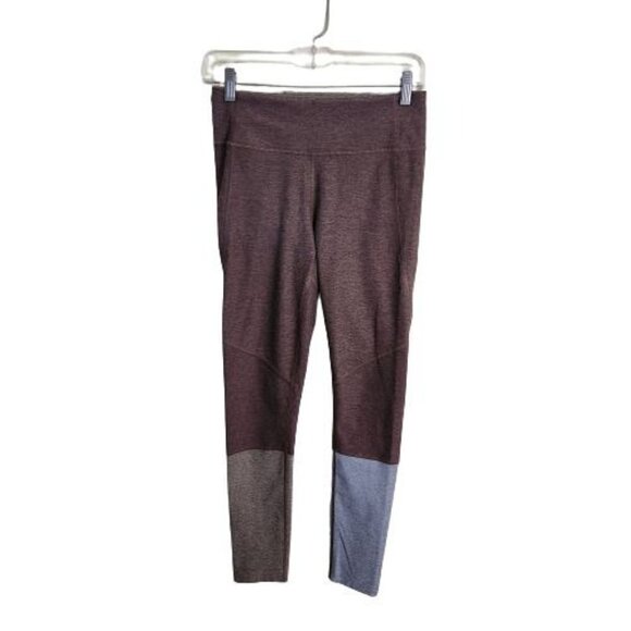 Outdoor Voices Dipped Warm Up Leggings Colorblock Acorn Brown Size S - Picture 2 of 10